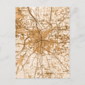 Fort worth map briefkaart (Voorkant)