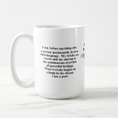 Fort Worth Poetry Society Coffee Mok (Links)