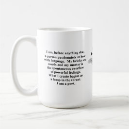 Fort Worth Poetry Society Coffee Mok