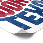 Fort Worth Poster Texas Typografie (Hoek)