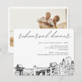 Fort Worth repetitie diner uitnodigen behuizing Ka Informatiekaartje (Voorkant / Achterkant)