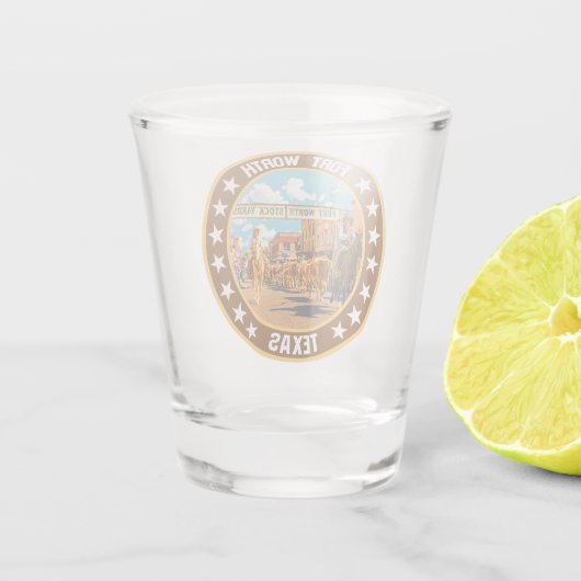 Fort Worth Shot Glas (Achterkant)