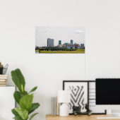 Fort Worth skyline Poster (Thuiskantoor)