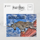 Fort Worth Stockyards: De Longhorn Saloon Briefkaart (Voorkant / Achterkant)