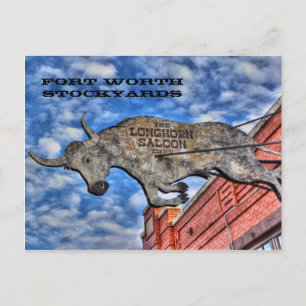 Fort Worth Stockyards: De Longhorn Saloon Briefkaart