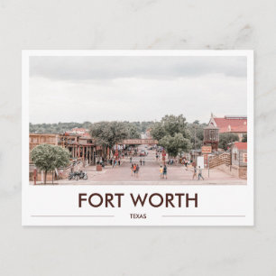Fort Worth Stockyards Texas Cadeau Foto Briefkaart