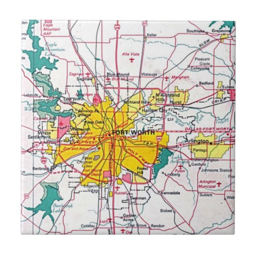 Fort Worth Tegeltje (Voorkant)