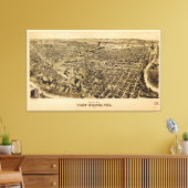 Fort Worth, Texas (1891) Canvas Afdruk (Insitu (Woonkamer))