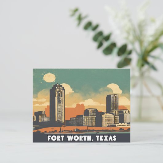 Fort Worth, Texas Briefkaart (Staand voorkant)