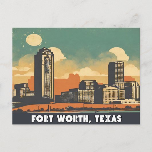 Fort Worth, Texas Briefkaart (Voorkant)