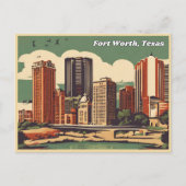 Fort Worth Texas Briefkaart (Voorkant)