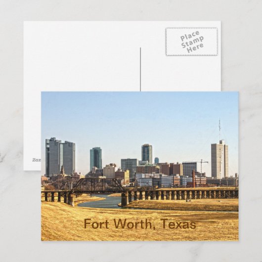 Fort Worth, Texas Briefkaart (Voorkant / Achterkant)
