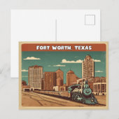Fort Worth, Texas Briefkaart (Voorkant / Achterkant)