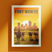  Fort Worth, Texas Briefkaart