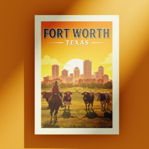  Fort Worth, Texas Briefkaart