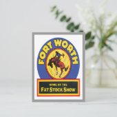  Fort Worth, Texas Briefkaart (Staand voorkant)