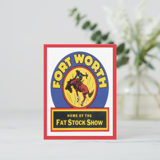  Fort Worth, Texas Briefkaart (Staand voorkant)