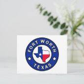 Fort Worth Texas Briefkaart (Staand voorkant)