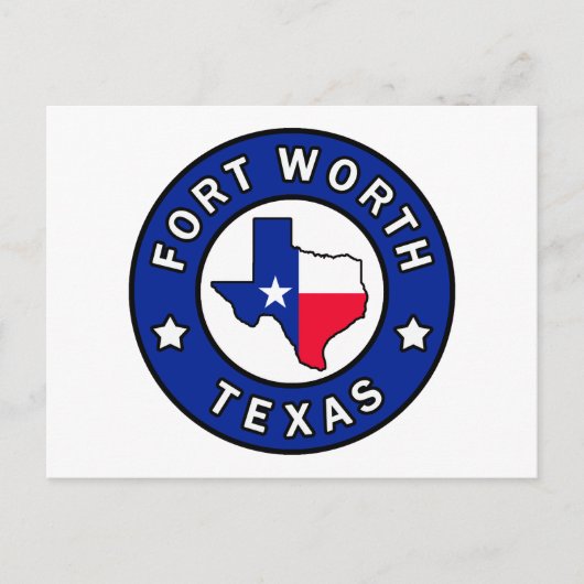 Fort Worth Texas Briefkaart (Voorkant)