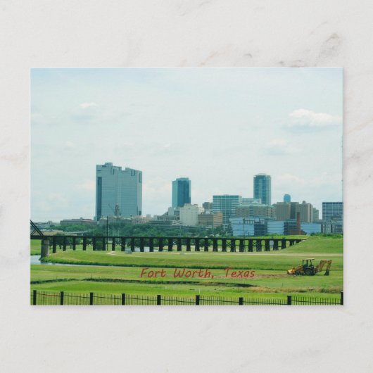 Fort Worth Texas Briefkaart (Voorkant)
