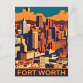 Fort Worth, Texas, City Skyline, Reizen Briefkaart (Voorkant)