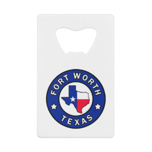 Fort Worth Texas Creditkaart Flessenopener