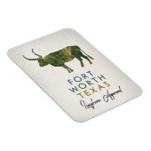 Fort Worth Texas Dark Marble Magneet (Rechterzijde)