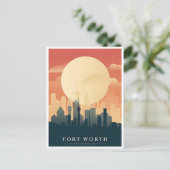  Fort Worth Texas Groeten van Briefkaart (Staand voorkant)