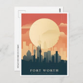  Fort Worth Texas Groeten van Briefkaart (Voorkant / Achterkant)