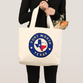 Fort Worth Texas Grote Tote Bag (Voorkant (product))