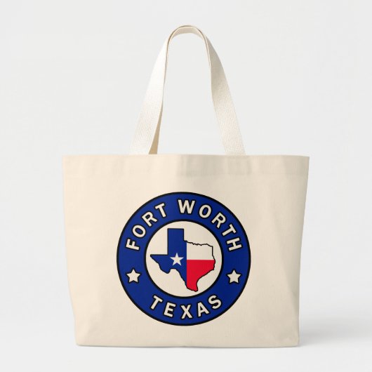 Fort Worth Texas Grote Tote Bag (Voorkant)