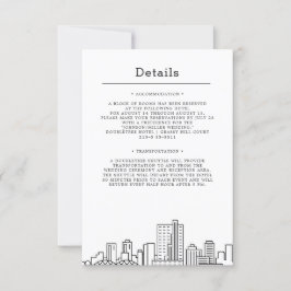 Fort Worth, Texas Huwelijk | Details van de Gast Kaart