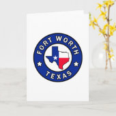 Fort Worth Texas Kaart (Gele Bloem)