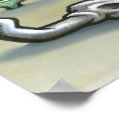 Fort Worth TEXAS-kaart Poster (Hoek)