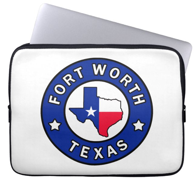 Fort Worth Texas Laptop Sleeve (Voorkant)