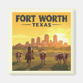  Fort Worth, Texas Magneet (Voorkant)