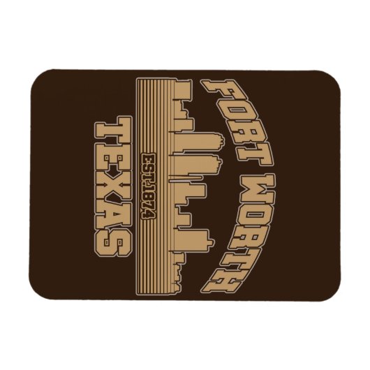 Fort Worth, Texas Magneet (Horizontaal)