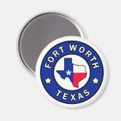 Fort Worth Texas Magneet (Voorkant / Achterkant)