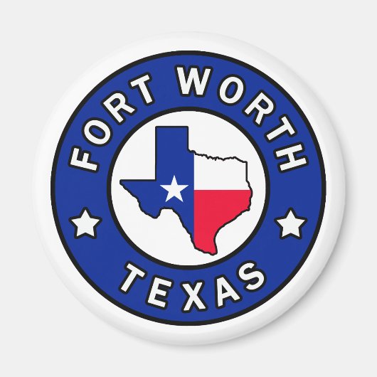 Fort Worth Texas Magneet (Voorkant)