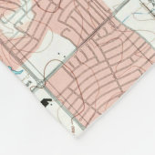 Fort Worth Texas Map (1995) Fleece Deken (Hoek)