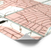 Fort Worth Texas Map (1995) Poster (Hoek)