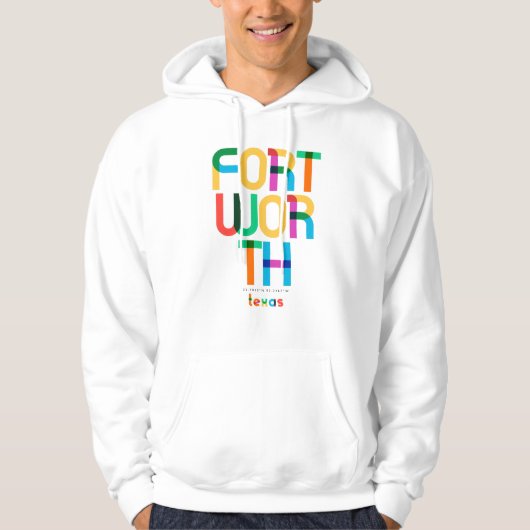 Fort Worth Texas Mid Century, Pop Art, Hoodie (Voorkant)