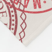 Fort Worth Texas: reispostzegels. Fleece Deken (Hoek)
