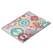 Fort Worth Texas: reistempels. Notitieboek (Linkerzijde)