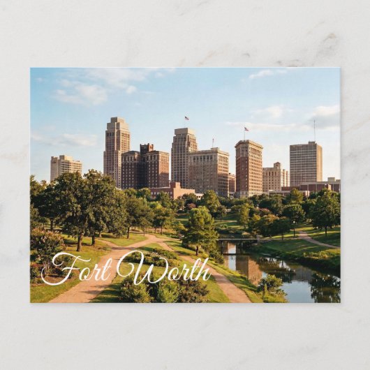 Fort Worth Texas Reizen Briefkaart (Voorkant)