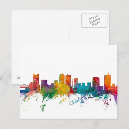 Fort Worth Texas Skyline Briefkaart (Voorkant / Achterkant)