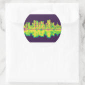 Fort Worth Texas Skyline Ronde Sticker (Tas)