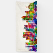 Fort Worth Texas Skyline Spandoek (Verticaal)