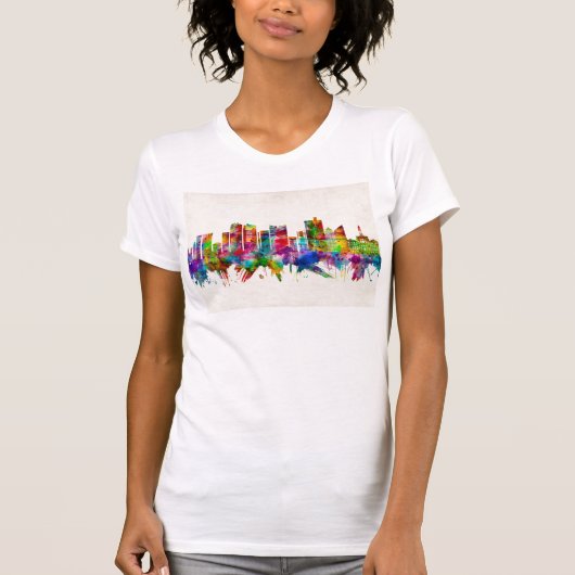 Fort Worth Texas Skyline T-shirt (Voorkant)