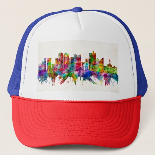 Fort Worth Texas Skyline Trucker Pet (Voorkant)